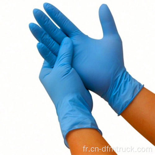 Gants en nitrile médicaux à usage hospitalier sans poudre jetables